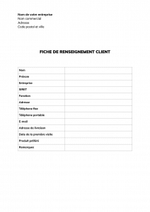 Fiche client pdf